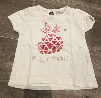 Teeshirt blanc Kimadi 12 mois