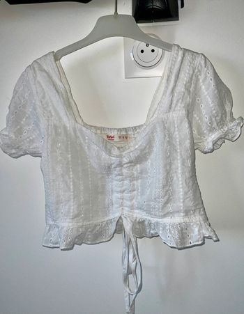 Blouse blanche courte