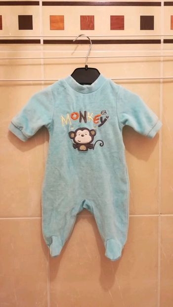 Pyjama en velours T1 mois - V92B