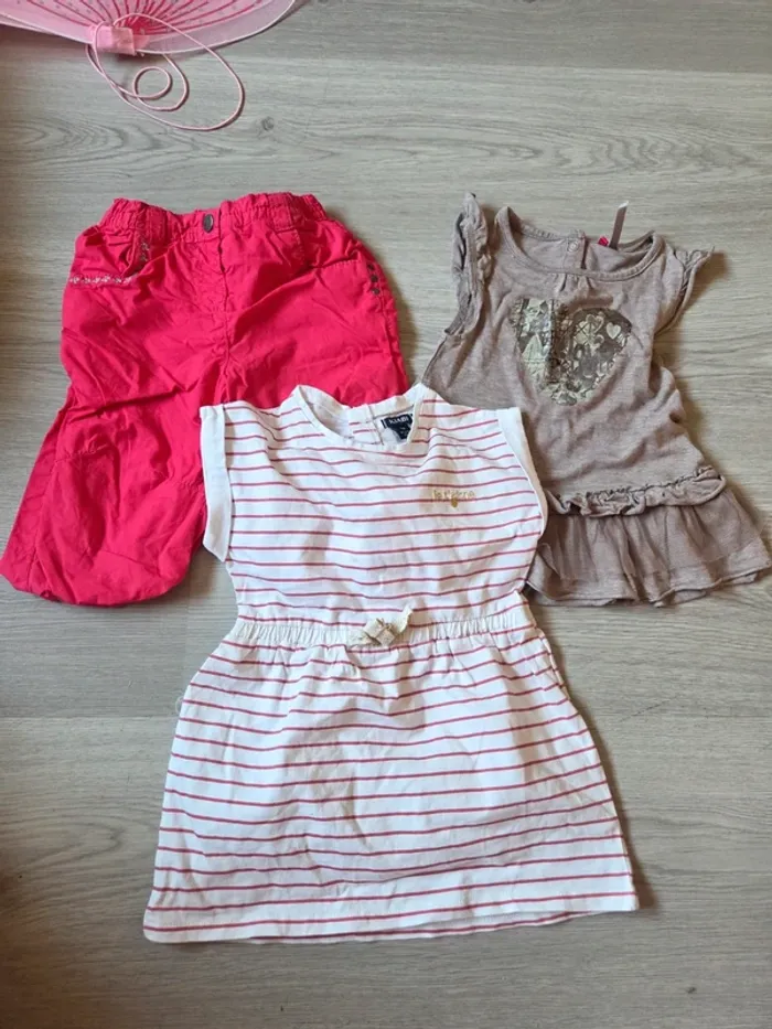 Lot 7 vêtements 9 mois fille / toutes marques - photo numéro 3