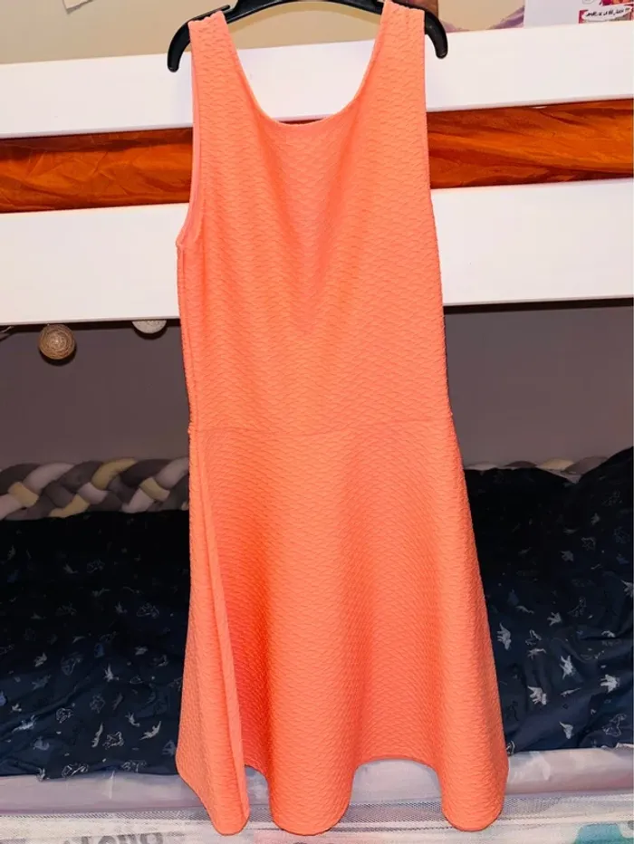 Robe été couleur corail taille 34