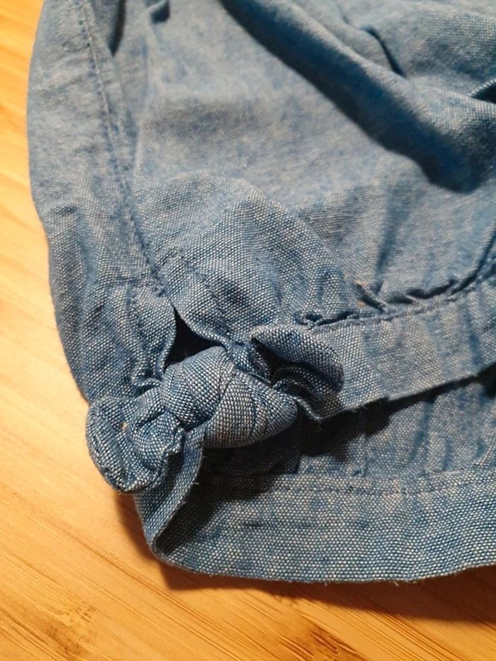 Combinaison short H&M 92 cm 18 mois 2 ans denim - photo numéro 4