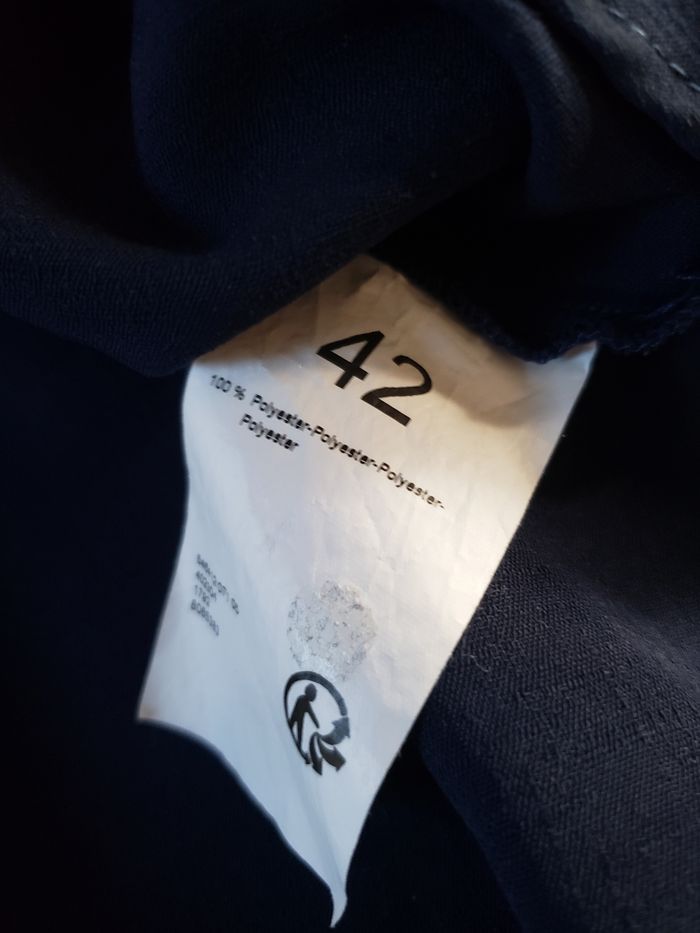 Blouse bleu marine manches longues - photo numéro 4