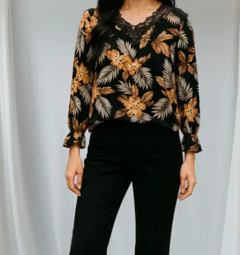Blouse manches longues taille M