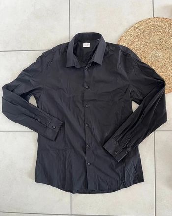 Chemise Homme noir Slim Celio Taille L 40