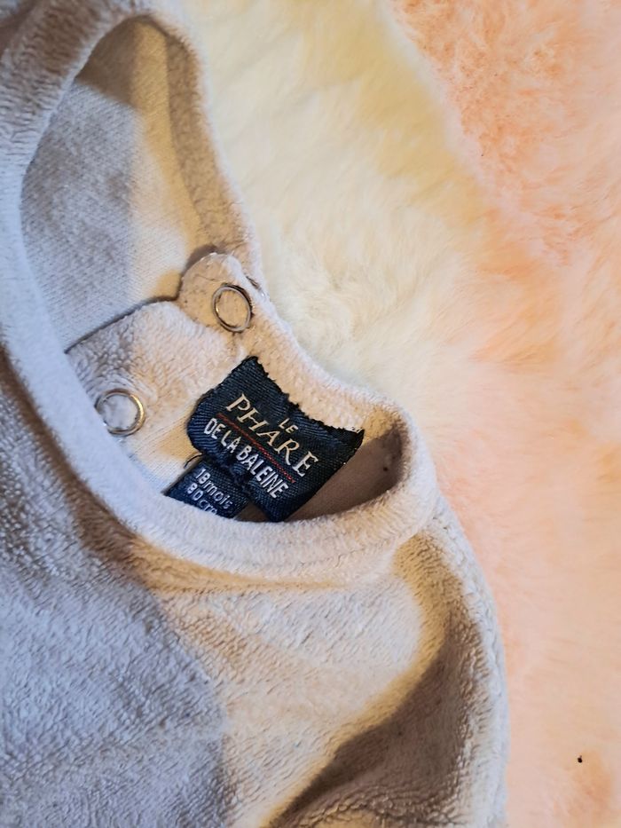 🤍 Lot de 2 pyjamas 1 pièce Le phare de la Baleine taille 18 mois 🤍 - photo numéro 4