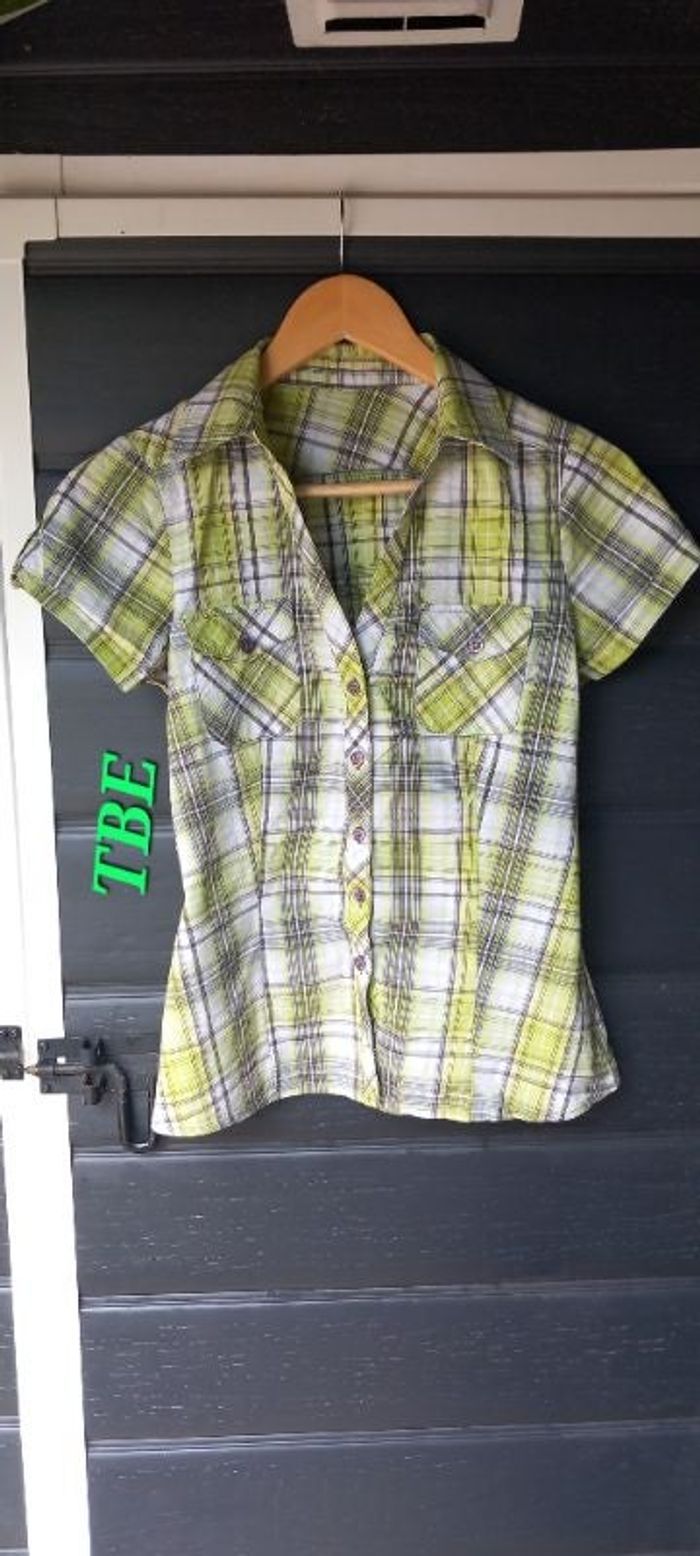Chemise cintrée vert pomme 🍏🍏🍏