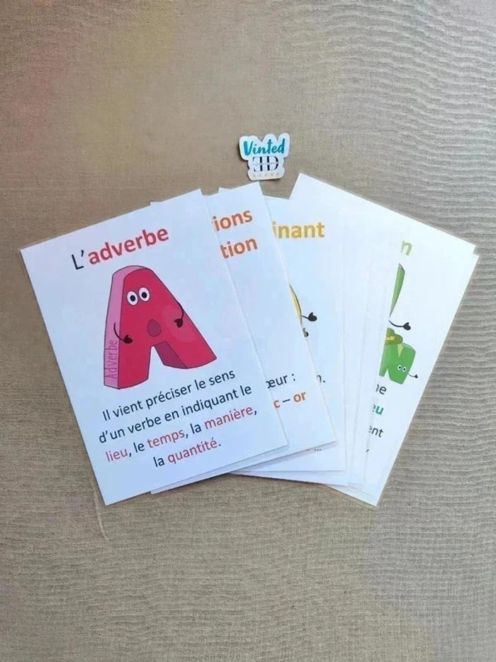 9 Affiche 4A sur la nature des mots