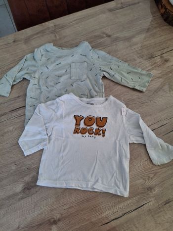Lot de 2 t-shirt manches longues