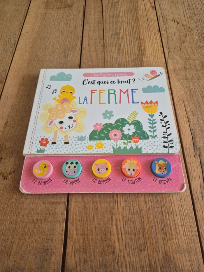 Livre sonore C’est quoi ce bruit ? La ferme / Mon Suishy Sonore / 1,2,3 Soleil 📚🎵