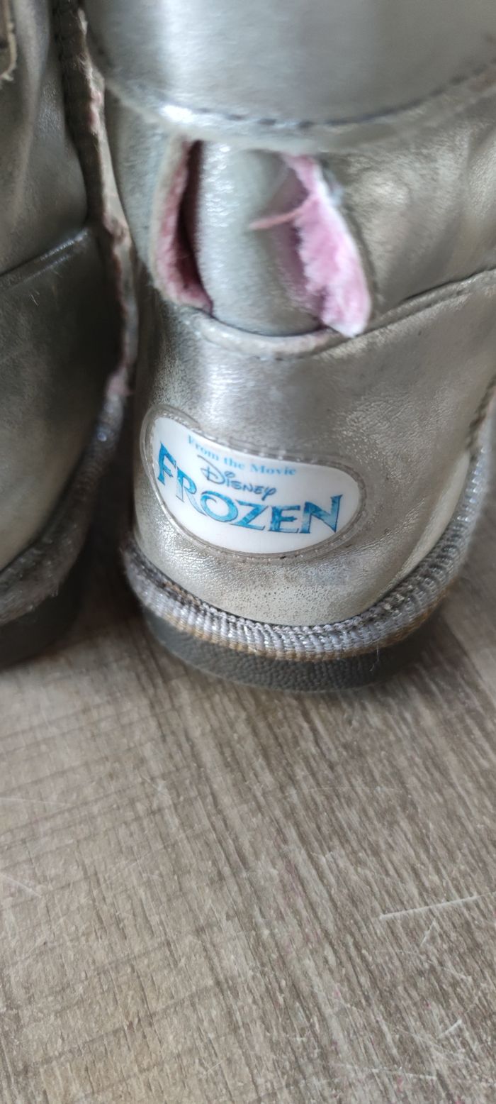 Bottine grise et rose la reine des neige taille 30 pour fille - photo numéro 5