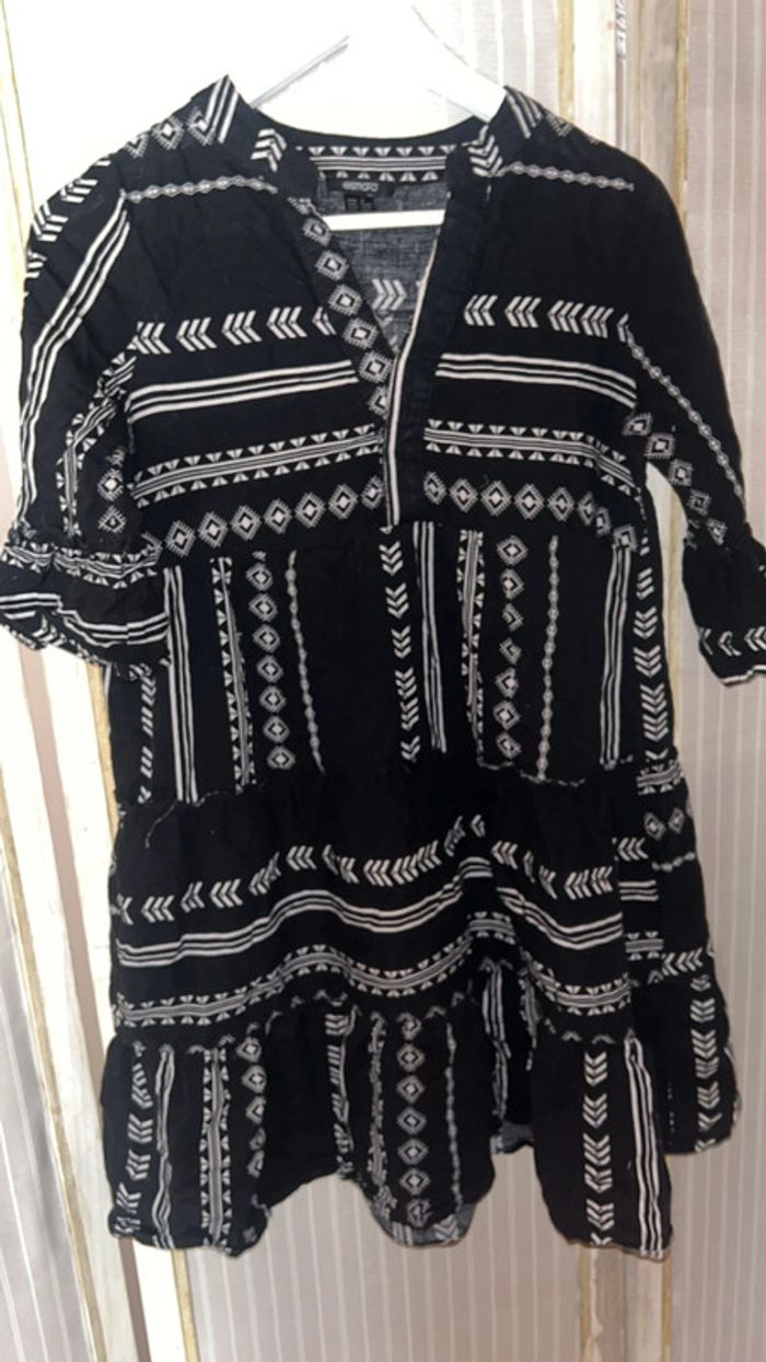 Robe mi long noir