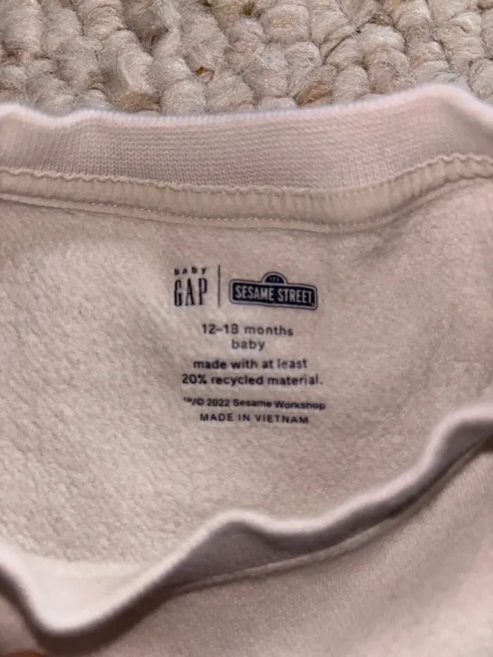Sweat-shirt garçon GAP - Taille -18 -12 mois - Beige - photo numéro 3