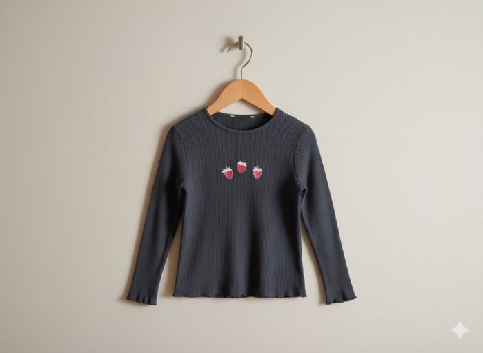 Sous pull fraise 6 ans - photo numéro 2