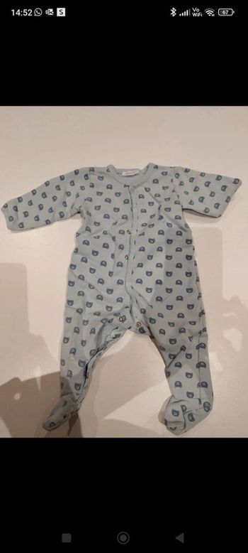 Pijama oursons 3mois Absorba
