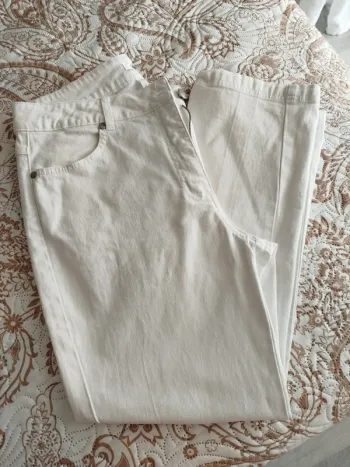 #Pantalon#blanc#coton