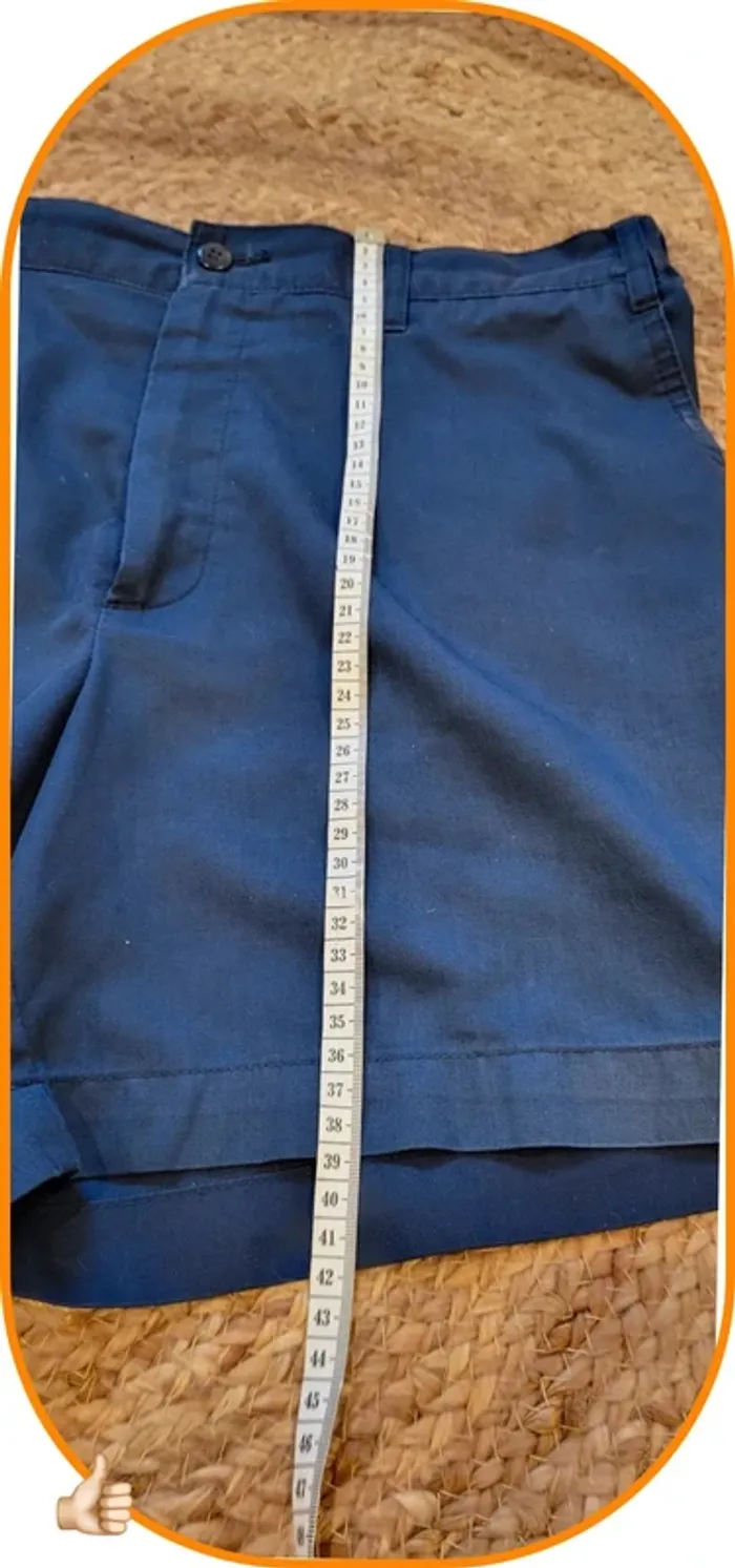 Short homme bleu marine Afibel – Taille L – Coupe droite - Très bon état - photo numéro 6