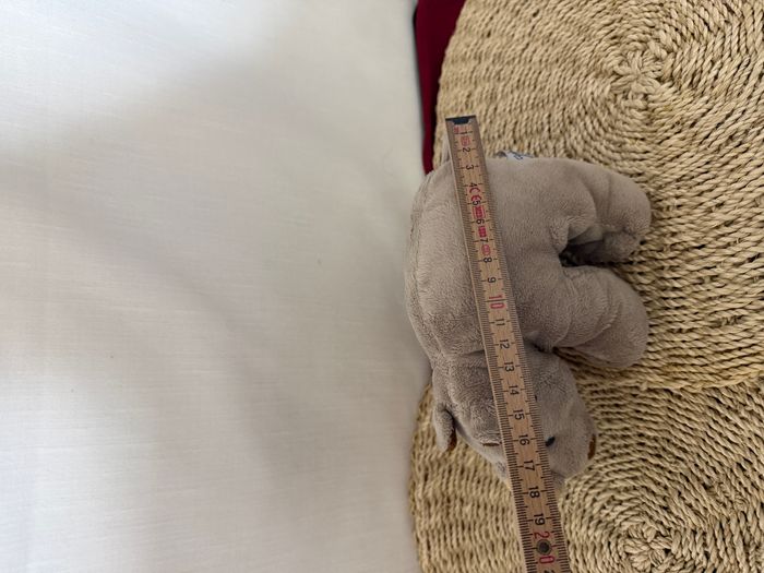 Peluche doudou Rhinoceros gris Ajena Nounours - photo numéro 6