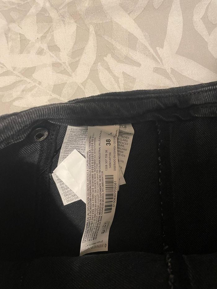 Jupe short noire en jean Zara neuve - photo numéro 7