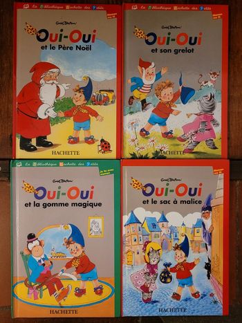 Lot de 4 livres Oui-Oui bibliothèque Hachette des Petits Maman me lit