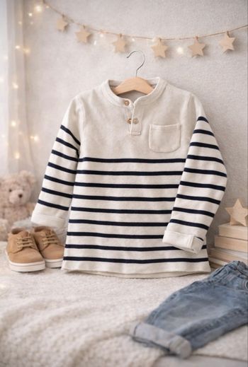 Haut enfant rayé – taille 24 mois – Kiabi