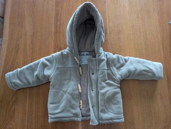 Manteau chaud polaire 18 mois garçon gris