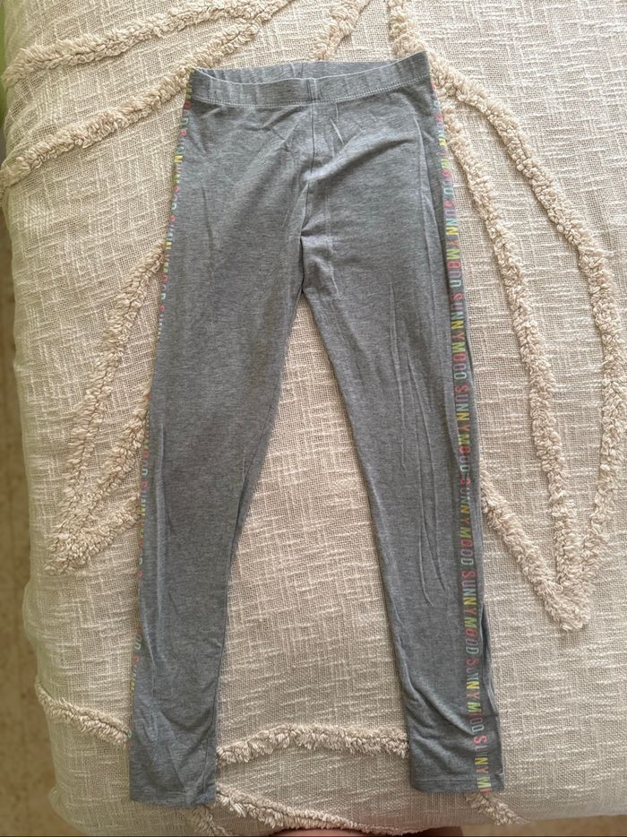 Legging fille gris 10 ans Kiabi