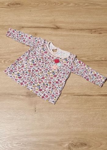 T-shirt ML fleuri Primark 3-6 mois 🌸