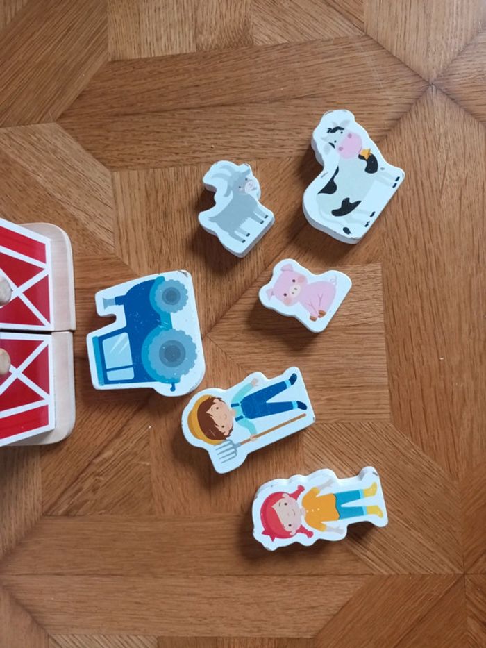 Jouet ferme en bois - photo numéro 3