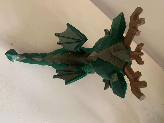 Dragon des bois – Figurine fantasy – déco dragon - photo numéro 5