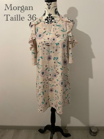 Robe fleurie Morgan femme 36 – Épaules dénudées été/soirée chic