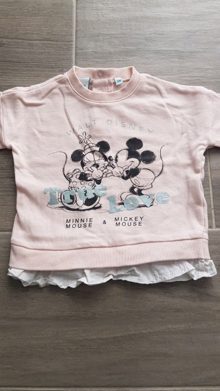 Pull rose Disney Minnie Mickey 12 Mois - photo numéro 2
