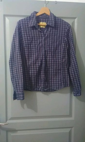Chemise femme taille 38 a carreaux bleu et rouge   7