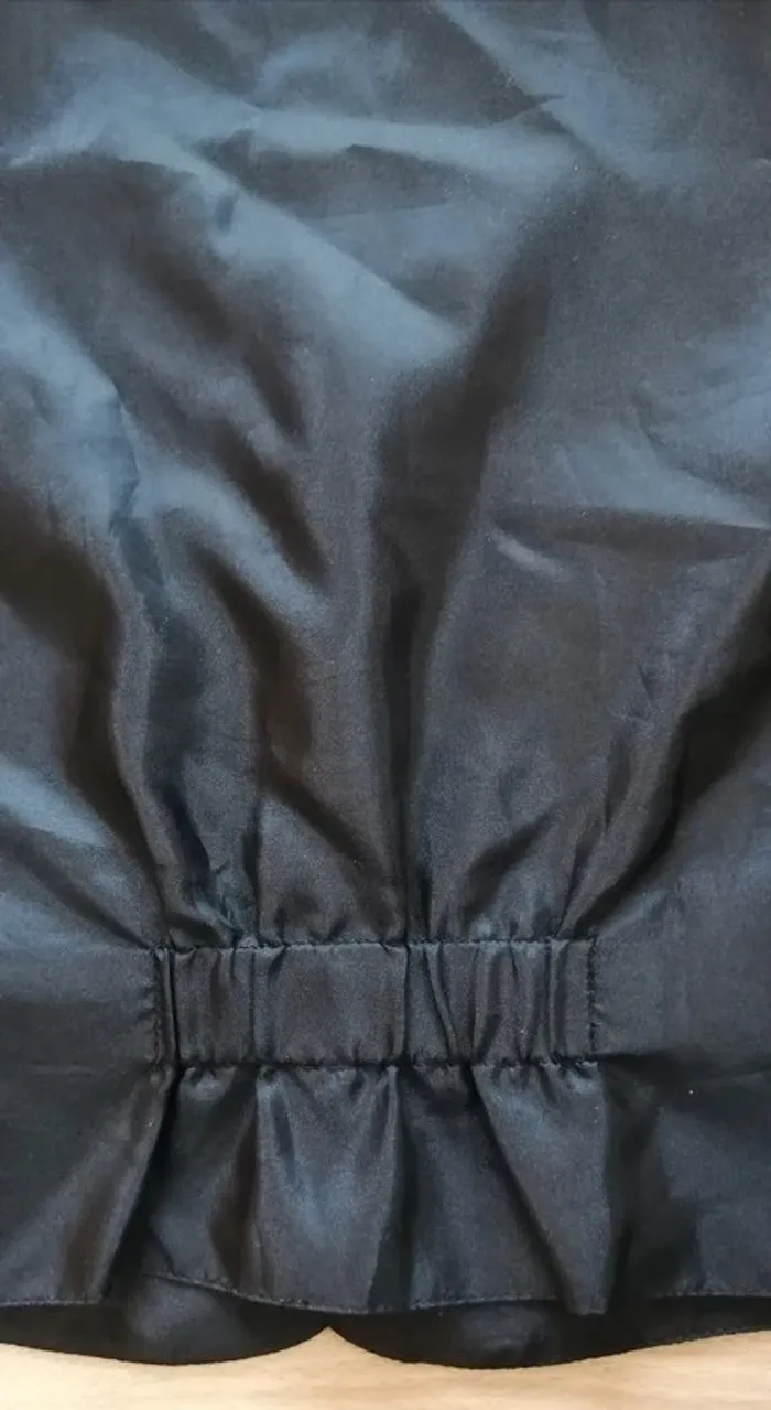 Boléro gilet sans manches noir 6 ans - photo numéro 4