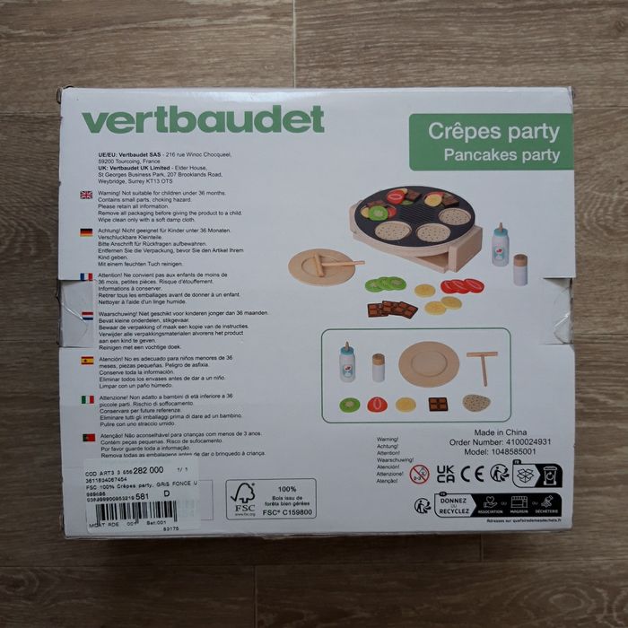 Jouet en bois Crêpes Party Vertbaudet - photo numéro 2