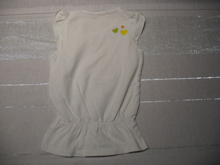 TEE SHIRT SM BLANC BÉBÉ FILLE "ORCHESTRA" - 9 MOIS - n°01 - photo numéro 3