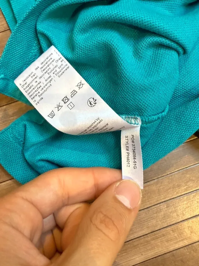 Polo slim fit Taille 3 Bleu canard - photo numéro 5