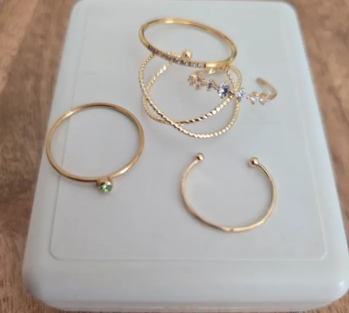 Lot bagues 5 pièces