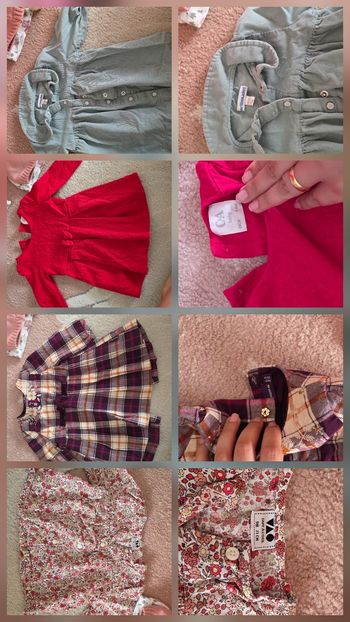 Robes et grenouilleres et ensembles