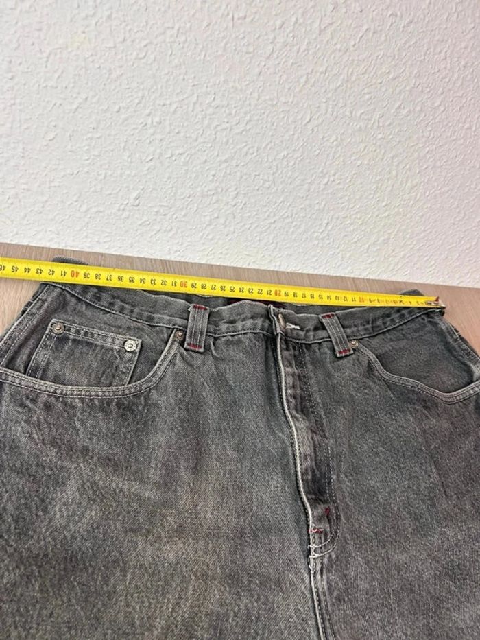 Jean Workwear cargo Carpenter Vintage 100% coton Gris Délavé - Bas Usé - W36- L34 - photo numéro 12