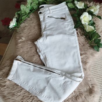 Jeans slim sexy blanc Zara