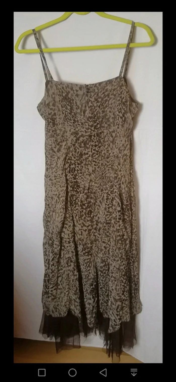 Robe bretelles volants camouflage / safari kaki marron taille 3 ou L Astuces - photo numéro 9