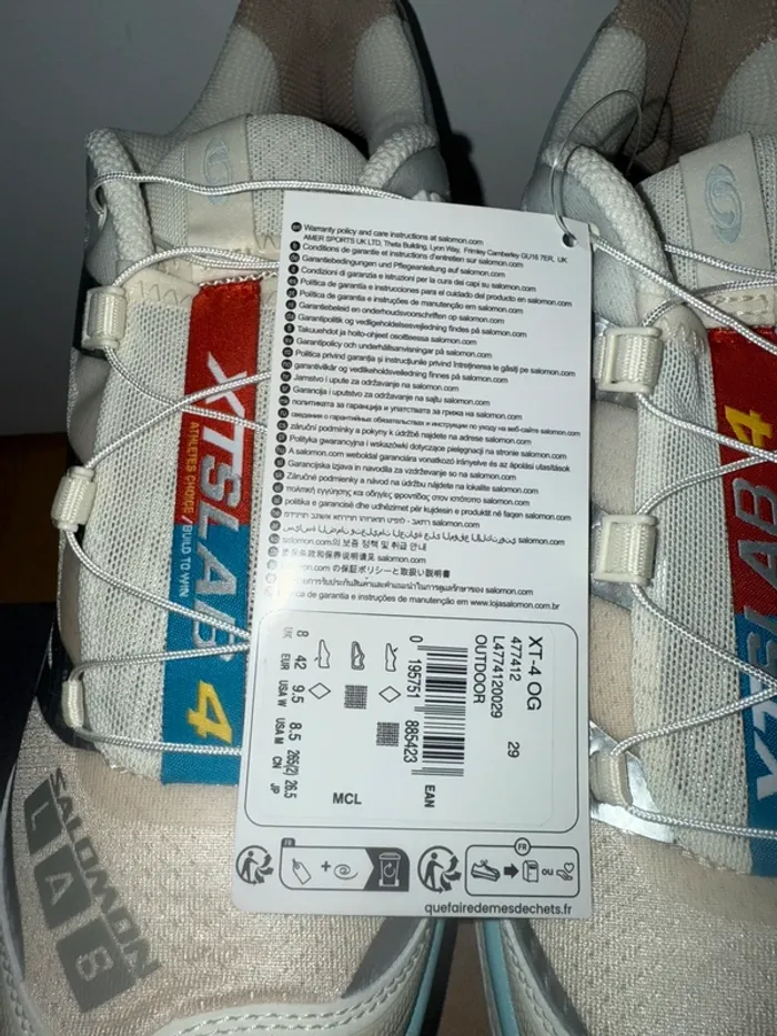 Salomon XT-4 OG Vanilla Ice Ballad blue Tender Peach - photo numéro 16