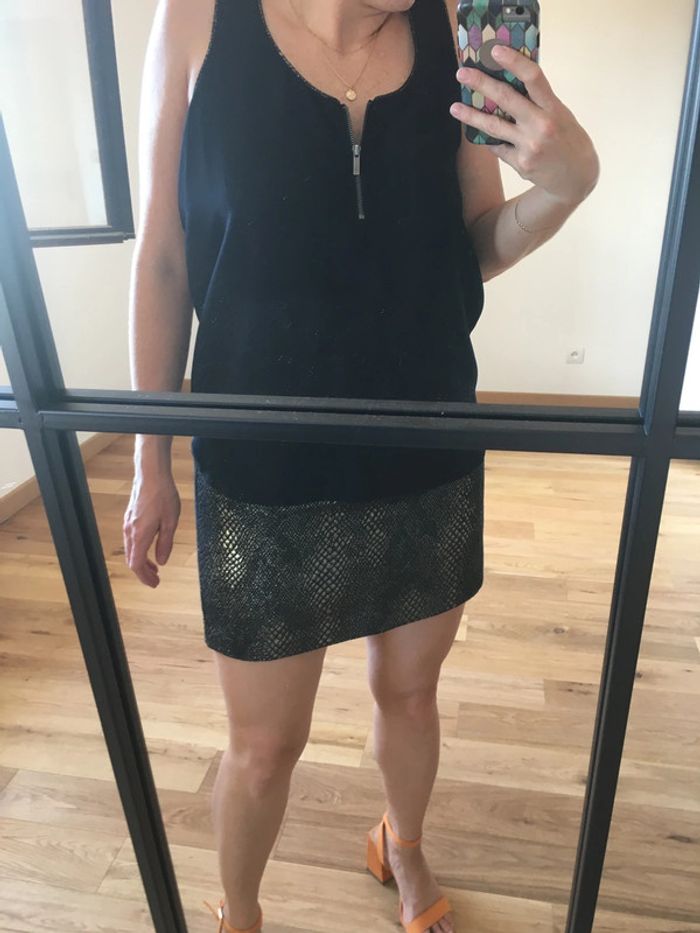 Petite robe noire et doré Promod - photo numéro 3