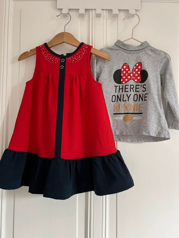 Robe et t-shirt 18 mois