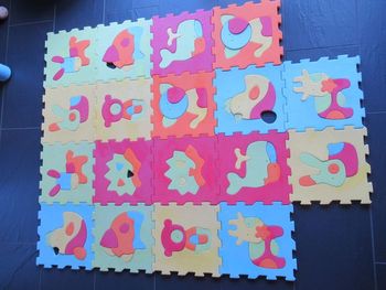 18 dalles en mousse animaux (tapis d'éveil puzzle)