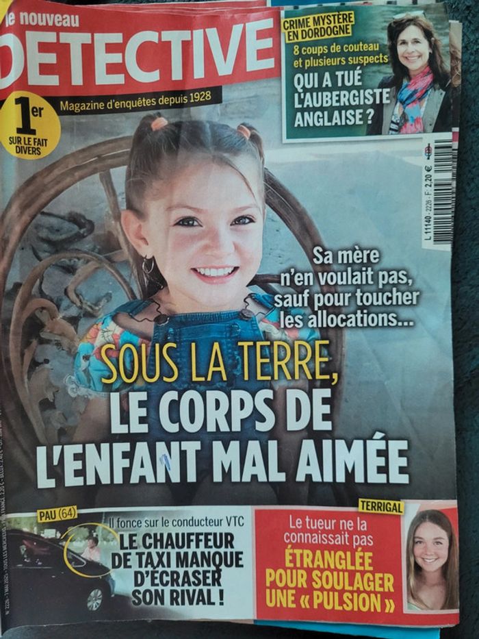 Lot 8 magazines Détective Récents. - photo numéro 3