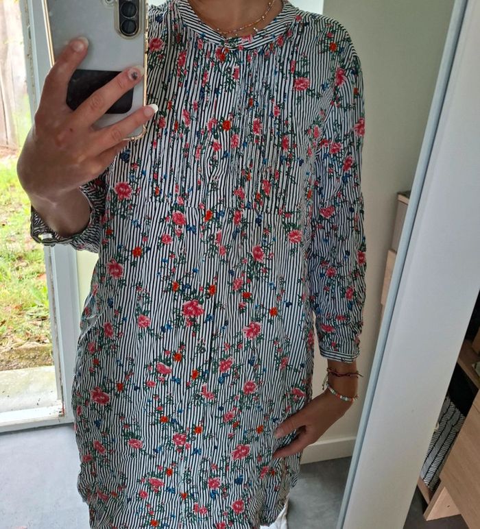 Robe fleurie fluide longue - photo numéro 3