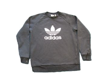 Sweat Adidas col rond ras du cou 100% coton Taille S noir (P144)
