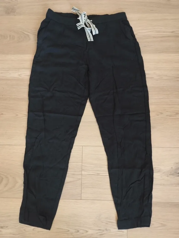 Pantalon droit noir mango S - photo numéro 2